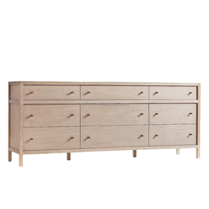 <span class=keywords><strong>Commode</strong></span> à 9 tiroirs Ferly 2024, style <span class=keywords><strong>scandinave</strong></span>, meubles de chambre à coucher, bois naturel vieilli - Product Image 3