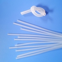 Plastique souple 1mmIDx3mmOD Tube de vide flexible résistant à la chaleur à haute température Tube de tuyau en caoutchouc de silicone