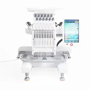 1055x10 and 1700 Computerized Double-Headed 12-Needle Industrial Embroidery Machine Hat Garment Home Embroidery Machine