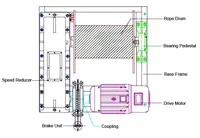 Cabrestantes Eléctricos Tipo JM Personalizados con Certificación CE, de 2T, 5T y 10T, de Baja Velocidad con Cable de Acero para Maquinaria de Construcción e Ingeniería