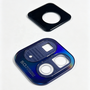 Couverture d'objectif de caméra de téléphone en verre trempé acrylique personnalisée OEM, impression sérigraphique, panneau décoratif pour caméra arrière de smartphone - Product Image 1