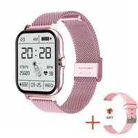 Diseño de moda Smartwatch Mujeres Full Fitness IP67 Impermeable Ritmo cardíaco Monitor de presión arterial Relojes inteligentes para hombres Android IOS