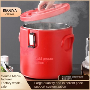 Seau isotherme en acier inoxydable, cantine commerciale, grande capacité 5L-80L, pour riz/soupe/lait de soja/thé au lait/poudre de glace/bouillie - Product Image 5
