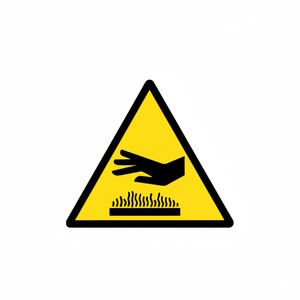 Superficie scivolosa segnale di avvertimento-ISO 7010 conforme PVC 200x200mm - Product Image 2