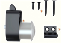 Serrure à bouton durable pour camping-car, armoire suspendue, interrupteur de tiroir de yacht, bouton sans clé, matériel de verrouillage
