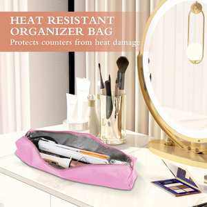 Bolsa Organizadora de Herramientas para el Cabello Resistente al Calor con Superficie Impermeable y Cierre de Cremallera para un Almacenamiento Seguro y Fácil Transporte - Product Image 2