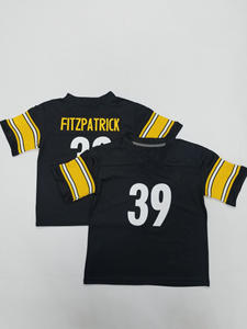 Jersey Sepak Bola Amerika Toddle Stitched Pittsburgh 90 Watt 8 Pickett 22 Harris 43 Polamalu 39 Fitzpatrick Jersey Bayi Balita - Product Image 3