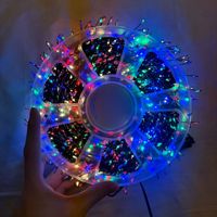 LED Wasserdichte Batteriebetriebene Feuerwerkslichter Solar Kupferdraht Tausendfüßler-Lichterkette Außen Hof Dekorative Ambiente-Beleuchtung