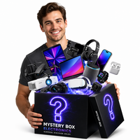 Livraison rapide, boîte mystère de produits numériques, smartphone, tablette, écouteurs, montre connectée, chargeur, articles variés, vente en gros, service d'exportation