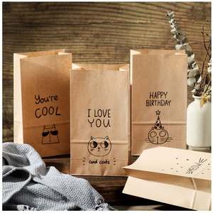 Bolsa de Papel Kraft Antigrasa para Protección Ambiental, Bolsa para Entrega de Alimentos, Bolsa de Papel para Pan Tostado al por Mayor - Product Image 3