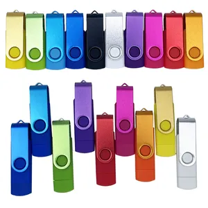 批发定制标志OTG u盘4gb 8gb 16gb 32G 64gb 128GB USB 2.0 3.0原始设备制造商ROHS FCC Ce pendrive OTG内存