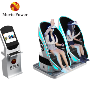 Movie Power VR Arcade Machine 9d VR Simulator VR Egg con dos asientos Simulación de realidad virtual Paseos - Product Image 3