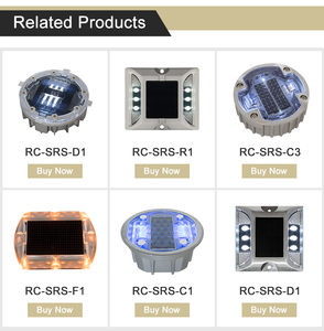 IP68 Bluetooth bulat berkedip sinkron harga produsen LED mata kucing lampu penanda trotoar kaca antigores kancing Jalan tenaga surya - Product Image 6