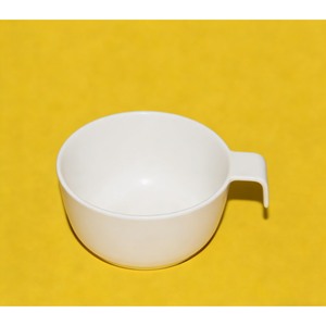 Durable PS Orange Transparent <b>Plastic</b> Cup with Handle Disposable Aviation <b>Drinkware</b> for Airline Beverage Serving - Product Image 1