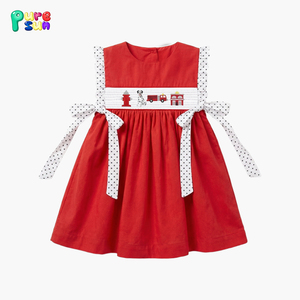Abiti Estivi per Bambine in Cotone con Applicazioni, Senza Maniche, Vendita all'Ingrosso, Abbigliamento Personalizzato per Bambini - Product Image 2