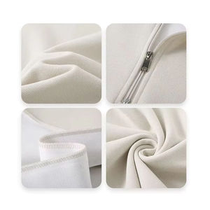 Pull-over décontracté en maille à col montant pour homme, 250 g/m², avec demi-fermeture éclair, manches longues, coupe ample, vente en gros - Product Image 2