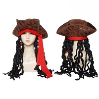 Manteau Marron Vintage Médiéval Jack Sparrow Costume Cosplay Unisexe Halloween Renaissance Pirate Gothique Steampunk Veste Robe TV