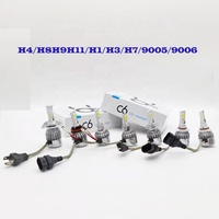 H1 H4 H7 H11 9005 9006 COB LED Phare de voiture Ampoule LED pour phare de voiture Lampe de phare Feu antibrouillard