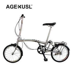Cuadro de <span class=keywords><strong>Bicicleta</strong></span> AGEKUSL, Horquilla Delantera, Triángulo Trasero, para <span class=keywords><strong>Bicicleta</strong></span> <span class=keywords><strong>Plegable</strong></span> <span class=keywords><strong>Brompton</strong></span> de 16 Pulgadas - Product Image 2
