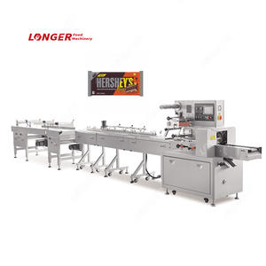 Semi Automatico del Flusso Guanto Fungo Imballaggio Torta Sapone <span class=keywords><strong>Zucchero</strong></span> <span class=keywords><strong>filato</strong></span> Popsicle Pasta del Gioco Cuscino Macchina Imballatrice Per Il Cioccolato Bar - Product Image 1