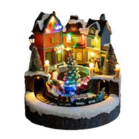 Décoration de Noël Dropshipping Shopify : Maison Lumineuse, Château, Chalet de Neige, Ornement de Vitrine de Magasin