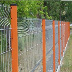 Ngoài trời mạ kẽm hoặc màu xanh lá cây PVC tráng kim loại 3D cong hàn hàng rào Panels 6 feet vườn hàng rào hoặc trang trí - Product Image 1