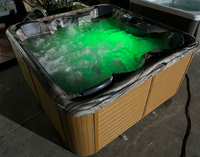 Villa SPA avec grande piscine extérieure en acrylique pour 5-6 personnes, bain à remous et panneau intelligent à température constante