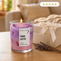 Bougie parfumée au taro Sweet Moment Gift, bougie en cire de soja, bougies aromathérapeutiques, bougies aromathérapeutiques à la gelée glacée pour la décoration