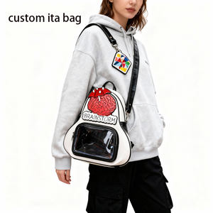 Mochila ITA de Diseño Personalizado con Panel Transparente y Placa de Exhibición para Muñecas con Contorno Único - Product Image 2