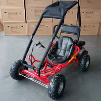 Kart à pédales miniature 196cc 4 temps pour la conduite en extérieur avec cage de sécurité