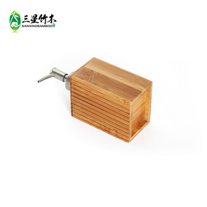 <b>Bamboo</b> press-type replacement dispensing bottle, <b>bamboo</b> soap dispenser, lotion <b>container</b> manufacturer, customizable wholesale, - Product Image 3