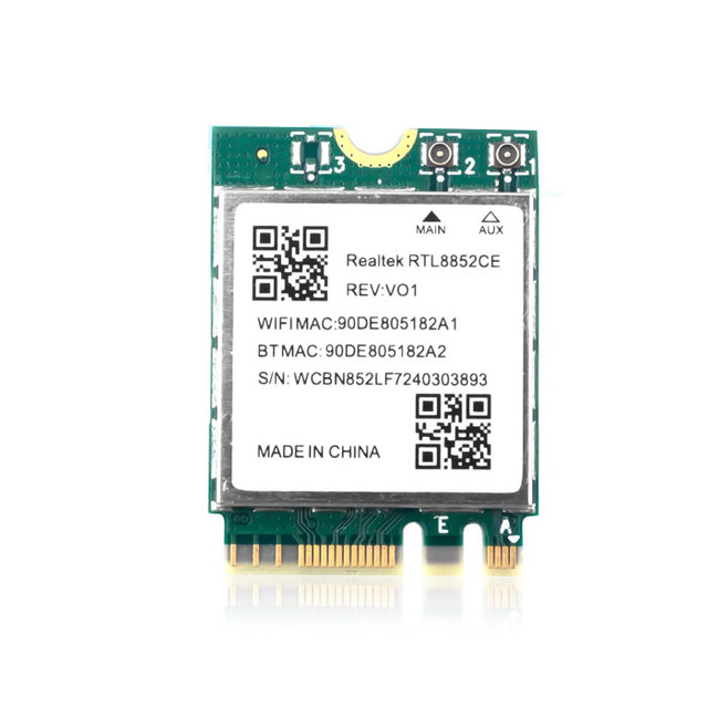 Wi-Fi 6E Realtek RTL8852CE WiFi Network Card 5374Mbps BT5.3 802.11AX M.2 Wireless WiFi Adapter AX5400 2.4G/5G/6GHz For Win 10/11
