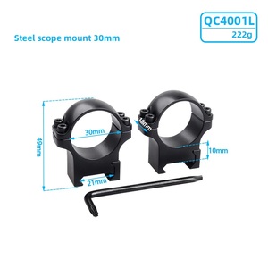 Anillos de Liberación Rápida de Acero de 30 mm con Montura de 21 mm, Accesorios Deportivos para Exteriores, Opciones de Altura, Venta al Por Mayor Personalizada - Product Image 1