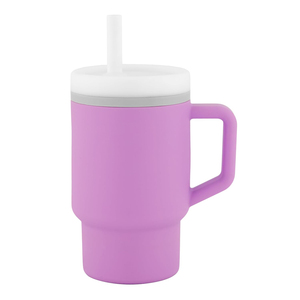 Biểu tượng tùy chỉnh cấp thực phẩm Silicone bé sippy cup với rơm và xử lý, chống tràn, BPA-free, Silicone Stanley cup - Product Image 1