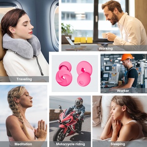 4 Sizes Sleeping Ear <b>Plugs</b> <b>Replacement</b> Sound Insulation Silicone Noise Cancellation Earplugs for Sleep - Product Image 5