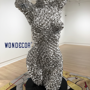 RVS vrouwenlichaam standbeeld, geschikt voor kunstgalerijen en particuliere collecties - Product Image 1