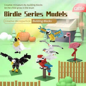 98-218 pezzo di fenicottero pappagallo stelo giocattoli educativi per uccelli Set di blocchi per l'apprendimento creativo dei bambini - Product Image 2