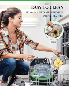 Extracteur de jus à deux vitesses Bol de filtre transparent <span class=keywords><strong>Goulotte</strong></span> d'alimentation de 3 pouces 1200W Centrifugeuse portable pour fruits - Product Image 5