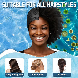 Bonnet de bain en silicone souple et imperméable pour adultes, protection des oreilles et des cheveux longs, pour le <span class=keywords><strong>surf</strong></span>, pour le sport aquatique. - Product Image 4