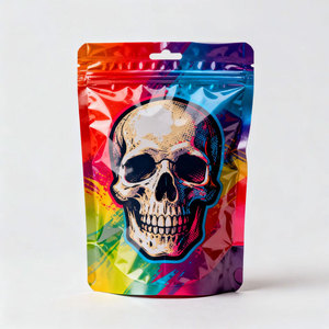 ถุงไมลาร์โฮโลแกรมแบบซิปล็อคกันกลิ่น ป้องกันเด็กเปิดได้ พิมพ์ลายตามสั่ง ขายส่ง สำหรับใส่ขนมเยลลี่ 3.5 กรัม - Product Image 1