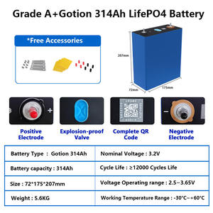 <span class=keywords><strong>Batterie</strong></span> LiFePO4 prismatique 314Ah, stock UE Pologne Allemagne, cellules de <span class=keywords><strong>batterie</strong></span> LFP prismatiques 314Ah à haut rendement énergétique - Product Image 4