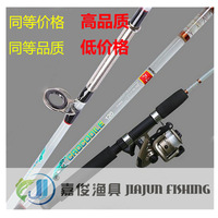 Caña de Pescar Transparente de Cuerpo Sólido con Mango de Cocodrilo, Ultraligera, Sin Rosca, de Fibra de Vidrio y Resina, para Spinning/Pesca en Mar/Junquera, de Dos Piezas