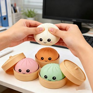 Grandes boules anti-stress en forme <span class=keywords><strong>de</strong></span> boulette, jouet sensoriel à presser, boîte mystère surprise anti-stress - Product Image 1
