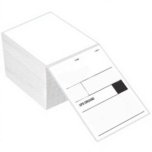 Étiquettes de code QR durables, imperméables, monochromes, autocollantes, en papier couché, étiquettes de codes-barres, autocollants personnalisés avec impression de numéro de série pour - Product Image 1