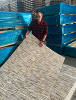 Panneau mural en PVC flexible brillant et coloré effet marbre, 1220x2440, écologique, ignifuge, imperméable, service de découpe