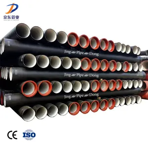ISO 10804 ISO 2531 En 545 En598 Centrifugal Cast Ductile Iron Pipe Ductil Iron K9 Pipe Pipeline Round 100% Water Pressure Test