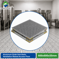 Grille d'aération légère en aluminium moulé pour plancher surélevé, accessoires flexibles, antistatique, résistant à la corrosion, durable SENMAI