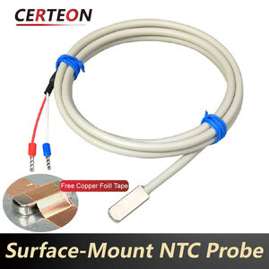 مسبار مستشعر حرارة NTC <span class=keywords><strong>10K</strong></span> 50K مقاوم للماء غاطس للأحواض ودفيئة وسطح الطعام مستشعر حرارة - Product Image 2