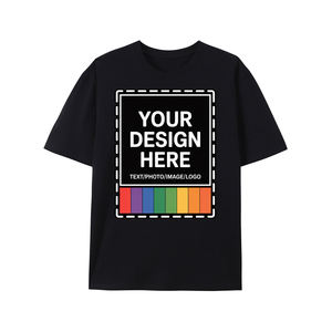 T-shirt promotionnel noir pour enfants, col rond, en mélange de coton tricoté respirant, imprimé sérigraphié personnalisé, vente en gros depuis l'entrepôt américain - Product Image 1