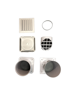 Système HVAC ABS Carré <span class=keywords><strong>Grille</strong></span> Mur Ventilation Diffuseur Intérieur Extérieur <span class=keywords><strong>Réglable</strong></span> pour Hôpital Salle De Bains Cuisine - Product Image 3